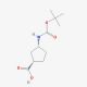 (+)-(1S,3R)-N-Boc-3-aminocyclopentane carboxylic acid (CAS 261165-05-3) - chemical structure image