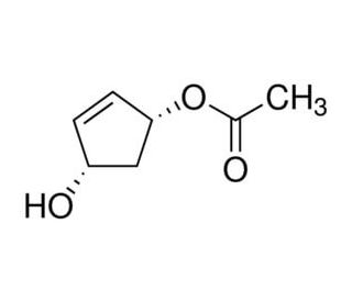 (1S,4R)-cis-4-Acetoxy-2-cyclopenten-1-ol (CAS 60410-16-4) - chemical structure image