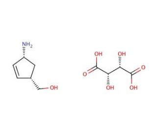 (1S,4R)-cis-4-Amino-2-cyclopentene-1-methanol D-Tartrate - chemical structure image