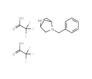 (1S,4S)-2-Benzyl-2,5-diaza-bicyclo[2.2.1]heptane di-trifluoro-acetic acid - chemical structure image