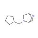 (1S,4S)-2-Cyclopentylmethyl-2,5-diaza-bicyclo[2.2.1]heptane - chemical structure image