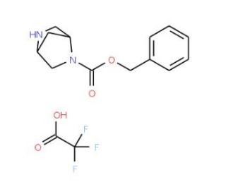 (1S,4S)-N-Cbz-2,5-diaza-bicyclo[2.2.1]heptane trifluoroacetic acid - chemical structure image