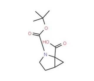 (1S,5R)-2-(tert-butoxycarbonyl)-2-azabicyclo[3.1.0]hexane-1-carboxylic acid - chemical structure image