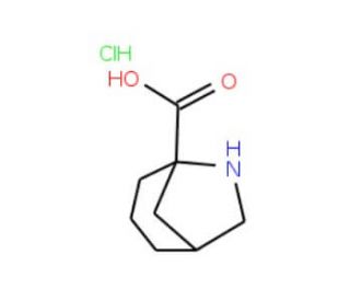 (1S,5R)-6-azabicyclo[3.2.1]octane-5-carboxylic acid hydrochloride - chemical structure image