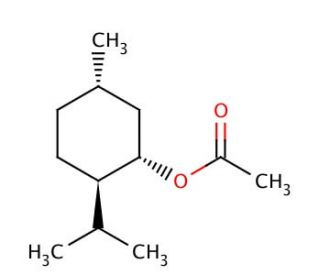 (1S)-(&plus;)-Menthyl acetate (CAS 5157-89-1) - chemical structure image