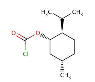 (1S)-(&plus;)-Menthyl chloroformate (CAS 7635-54-3) - chemical structure image