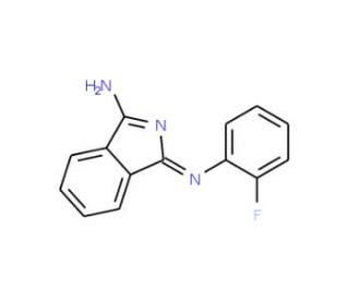 (1Z)-1-[(2-fluorophenyl)imino]-1H-isoindol-3-amine - chemical structure image