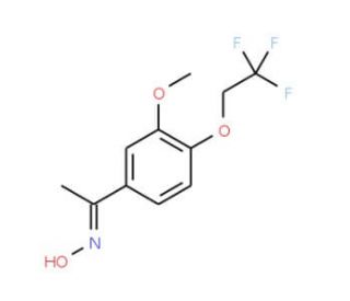 (1Z)-1-[3-methoxy-4-(2,2,2-trifluoroethoxy)phenyl]ethanone oxime - chemical structure image