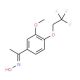 (1Z)-1-[3-methoxy-4-(2,2,2-trifluoroethoxy)phenyl]ethanone oxime - chemical structure image