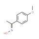 (1Z)-1-(4-methoxyphenyl)ethanone oxime - chemical structure image