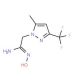 (1Z)-N′-hydroxy-2-[5-methyl-3-(trifluoromethyl)-1H-pyrazol-1-yl]ethanimidamide - chemical structure image