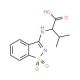 2-[(1,1-dioxido-1,2-benzisothiazol-3-yl)amino]-3-methylbutanoic acid - chemical structure image