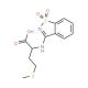 2-[(1,1-dioxido-1,2-benzisothiazol-3-yl)amino]-4-(methylthio)butanoic acid - chemical structure image
