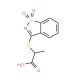 2-[(1,1-dioxido-1,2-benzisothiazol-3-yl)thio]propanoic acid - chemical structure image