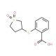 2-[(1,1-dioxidotetrahydrothien-3-yl)thio]benzoic acid - chemical structure image