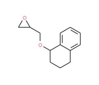 2-[(1,2,3,4-tetrahydronaphthalen-1-yloxy)methyl]oxirane (CAS 80910-10-7) - chemical structure image