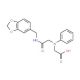 [{2-[(1,3-Benzodioxol-5-ylmethyl)amino]-2-oxoethyl}(phenyl)amino]acetic acid - chemical structure image