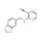 2-[(1,3-Benzodioxol-5-ylmethyl)amino]-nicotinonitrile - chemical structure image