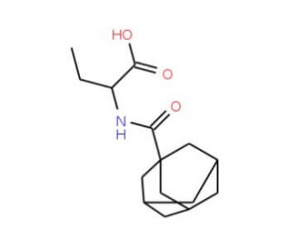 2-[(1-adamantylcarbonyl)amino]butanoic acid - chemical structure image