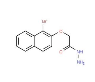 2-[(1-Bromo-2-naphthyl)oxy]acetohydrazide - chemical structure image