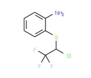 2-[(1-chloro-2,2,2-trifluoroethyl)thio]aniline - chemical structure image