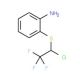 2-[(1-chloro-2,2,2-trifluoroethyl)thio]aniline - chemical structure image