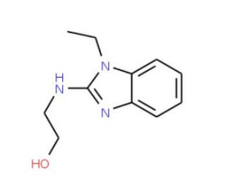 2-[(1-ethyl-1H-1,3-benzodiazol-2-yl)amino]ethan-1-ol - chemical structure image