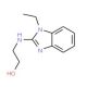 2-[(1-ethyl-1H-1,3-benzodiazol-2-yl)amino]ethan-1-ol - chemical structure image