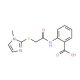 2-({[(1-methyl-1H-imidazol-2-yl)thio]acetyl}amino)benzoic acid - chemical structure image
