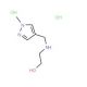 2-{[(1-Methyl-1H-pyrazol-4-yl)methyl]-amino}ethanol dihydrochloride - chemical structure image