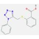 2-{[(1-phenyl-1H-tetrazol-5-yl)methyl]thio}benzoic acid (CAS 872319-73-8) - chemical structure image