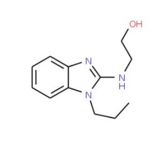 2-[(1-propyl-1H-1,3-benzodiazol-2-yl)amino]ethan-1-ol - chemical structure image