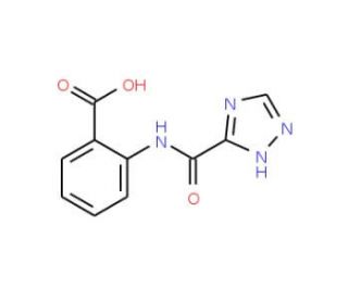 2-[(1H-[1,2,4]Triazole-3-carbonyl)-amino]-benzoic acid - chemical structure image