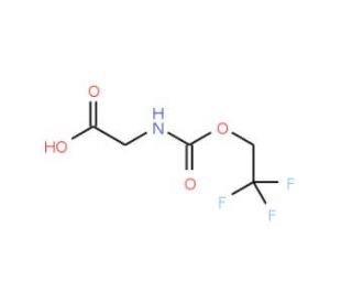 2-{[(2,2,2-trifluoroethoxy)carbonyl]amino}acetic acid - chemical structure image