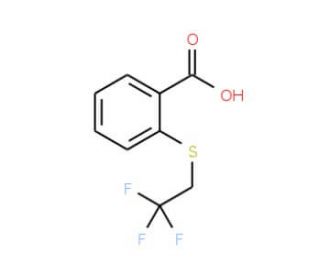 2-[(2,2,2-trifluoroethyl)sulfanyl]benzoic acid - chemical structure image