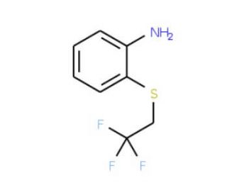 2-[(2,2,2-trifluoroethyl)thio]aniline - chemical structure image