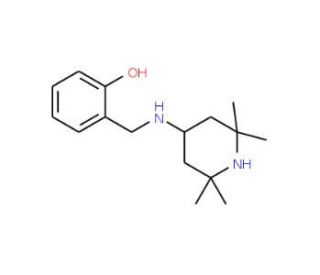 2-[(2,2,6,6-Tetramethyl-piperidin-4-ylamino)-methyl]-phenol - chemical structure image