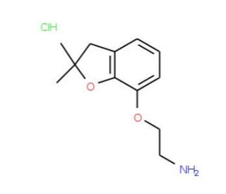 2-[(2,2-dimethyl-2,3-dihydro-1-benzofuran-7-yl)oxy]ethanamine hydrochloride - chemical structure image