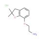 2-[(2,2-dimethyl-2,3-dihydro-1-benzofuran-7-yl)oxy]ethanamine hydrochloride - chemical structure image