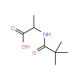 2-[(2,2-dimethylpropanoyl)amino]propanoic acid - chemical structure image