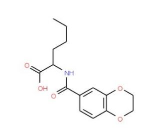 2-[(2,3-Dihydro-benzo[1,4]dioxine-6-carbonyl)-amino]-hexanoic acid - chemical structure image