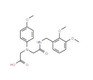 [{2-[(2,3-Dimethoxybenzyl)amino]-2-oxoethyl}-(4-methoxyphenyl)amino]acetic acid - chemical structure image