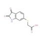 2-[(2,3-dioxo-2,3-dihydro-1H-indol-6-yl)sulfanyl]acetic acid - chemical structure image