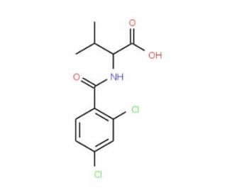 2-[(2,4-dichlorobenzoyl)amino]-3-methylbutanoic acid - chemical structure image
