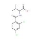 2-[(2,4-dichlorobenzoyl)amino]-3-methylbutanoic acid - chemical structure image