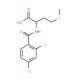 2-[(2,4-dichlorobenzoyl)amino]-4-(methylthio)butanoic acid (CAS 65054-77-5) - chemical structure image