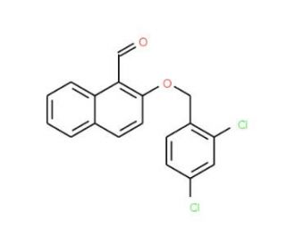 2-[(2,4-Dichlorobenzyl)oxy]-1-naphthaldehyde (CAS 321432-08-0) - chemical structure image
