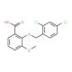 2-[(2,4-Dichlorobenzyl)oxy]-3-methoxybenzoic acid - chemical structure image