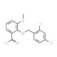 2-[(2,4-dichlorobenzyl)oxy]-3-methoxybenzoyl chloride - chemical structure image