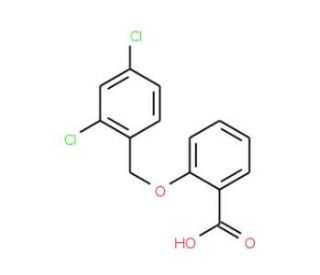 2-[(2,4-Dichlorobenzyl)oxy]benzoic acid - chemical structure image